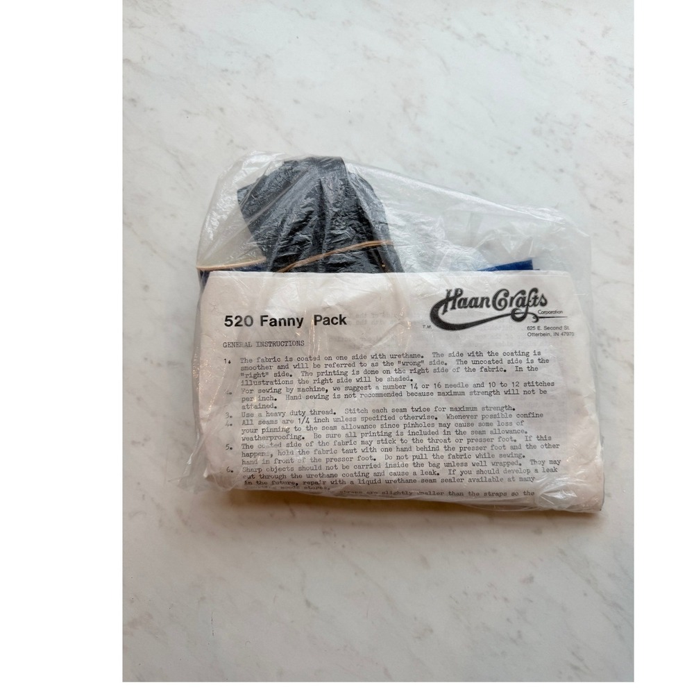 New Haan Crafts Fanny Pack Kit Blue DIY Sewing Project
